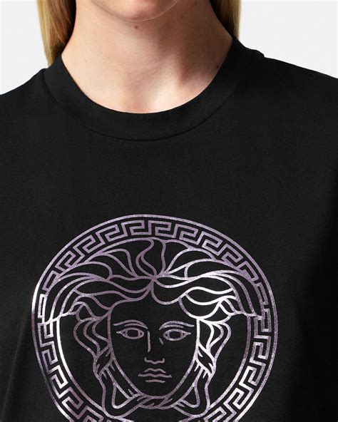 versace medusa t shirt women red orange|men's Versace t shirt sale.